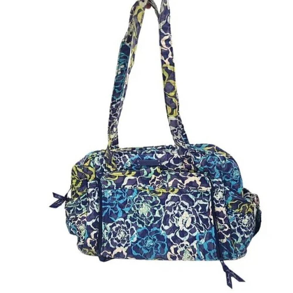 Vera Bradley Large Blue Paisley Baby Diaper Bag